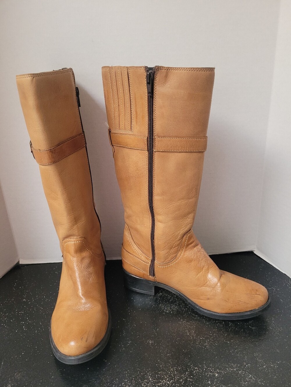 Smoky Mountain Boots Tan Leather Riding Boots